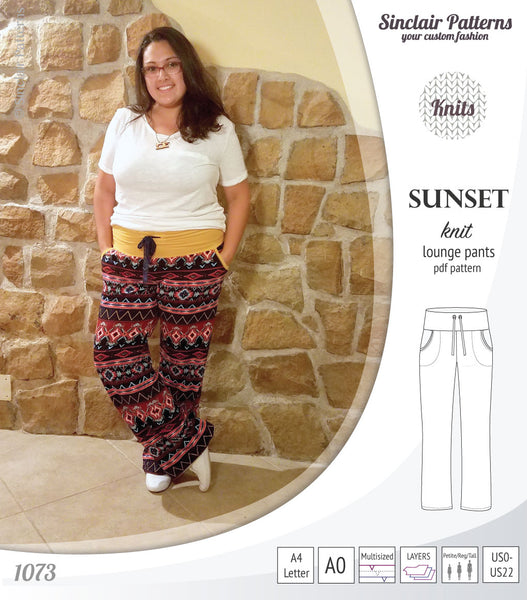 Sew comfortable elastic waist Lounge pants - SewGuide