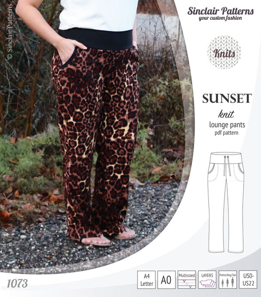 Long John Jammers PDF Sewing Pattern, Pajama Pattern, Long Johns, Pants,  Knit Pants, Cuffed Pants, Lounge Pants, Pj Pants, Sleep Pants 