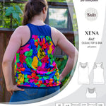PDF Sewing pattern Sinclair Patterns S1040 Xena casual style racerback tank top and bra