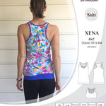 PDF Sewing pattern Sinclair Patterns S1040 Xena casual style racerback tank top and bra