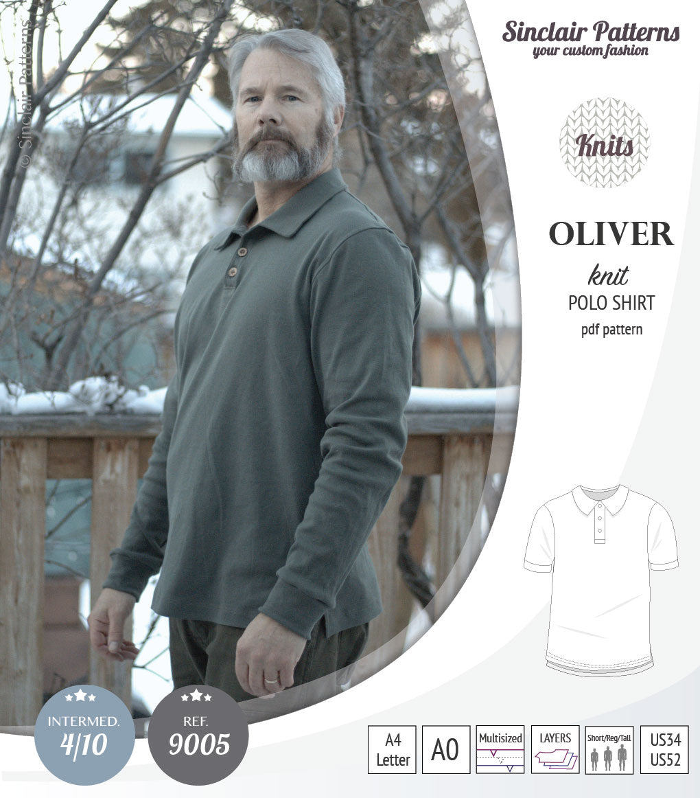 Pattern For Polo Mens Polo Shirt Sewing Pattern