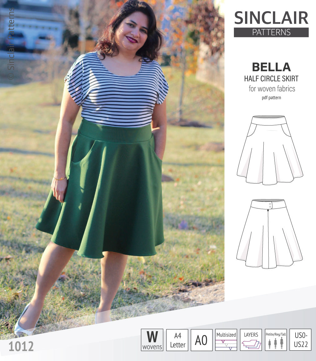 Circle skirt with pockets pattern shop