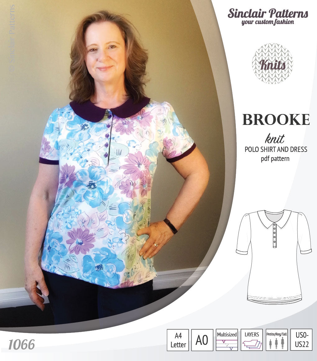 Pattern For Polo Womens Polo Shirt Sewing Pattern Sewing Pattern For A Women's Collared