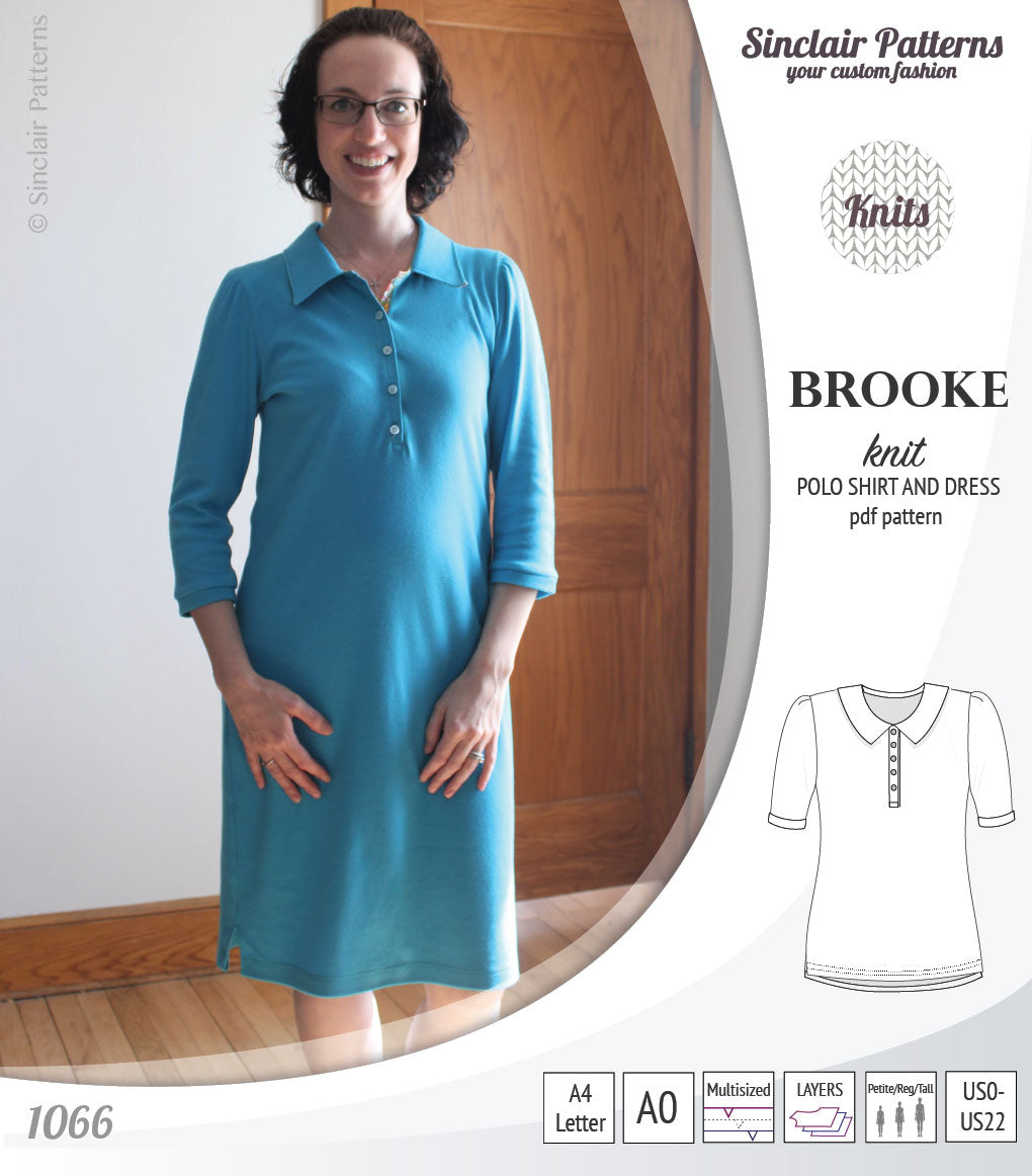 Brooke knit polo shirt and dress for women (PDF) Brooke knit polo shirt and dress for women (PDF)