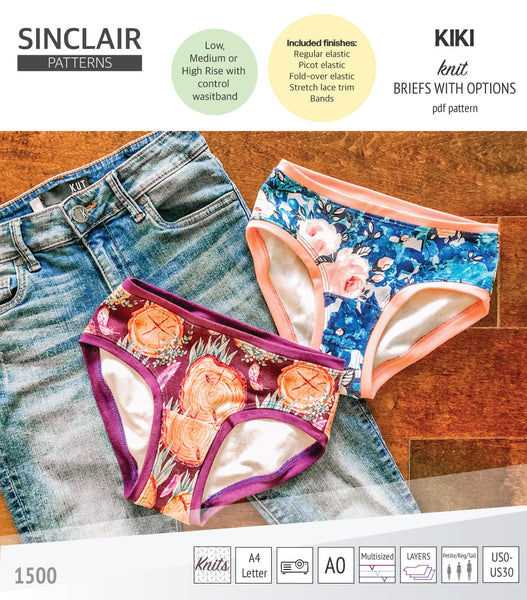 Cute Tie Side Knicker SEWING PATTERN With Full Bottom Coverage and Ribbon  Ties 