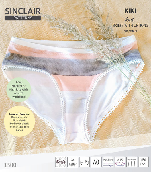 Castella Underwear PDF Sewing Pattern, Including Sizes 12 Months 14 Years,  Unisex Underwear Pattern, Knit Pattern 