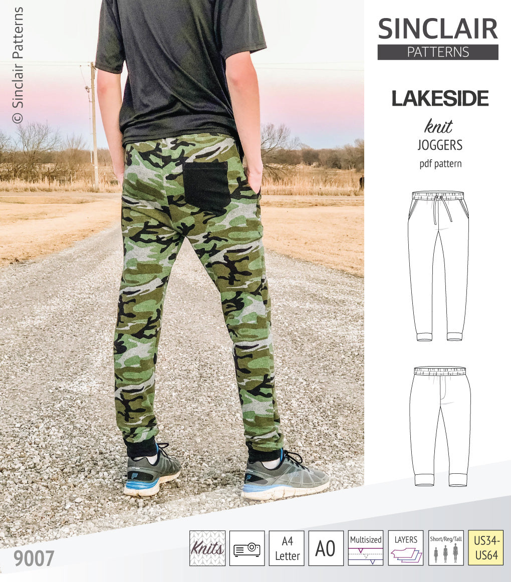 Jogger pants pattern outlet