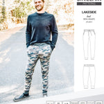 Pdf sewing pattern Lakeside knit joggers for men by Sinclair Patterns