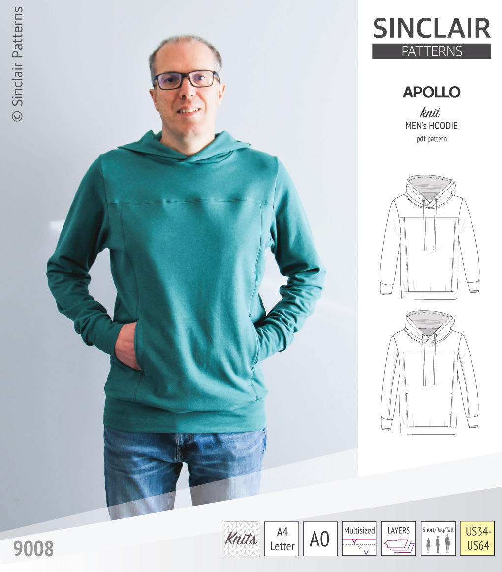 Knitting Pattern Cowl Hoodie Mens Robin Hood Bandana Cowl Three