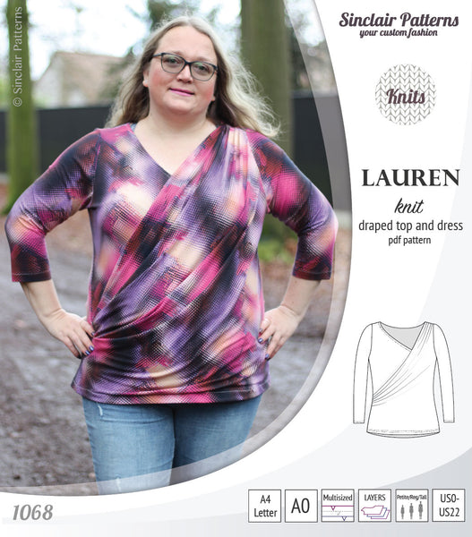 Lauren knit top and dress with front draped accent (PDF) - Sinclair ...
