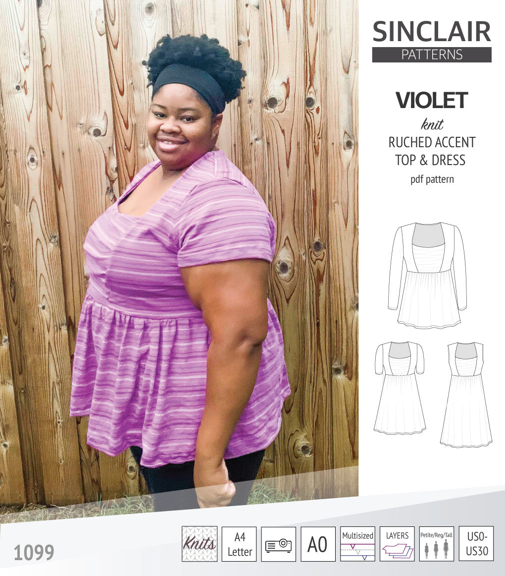 ruched dress pattern Ruched Top & Dress