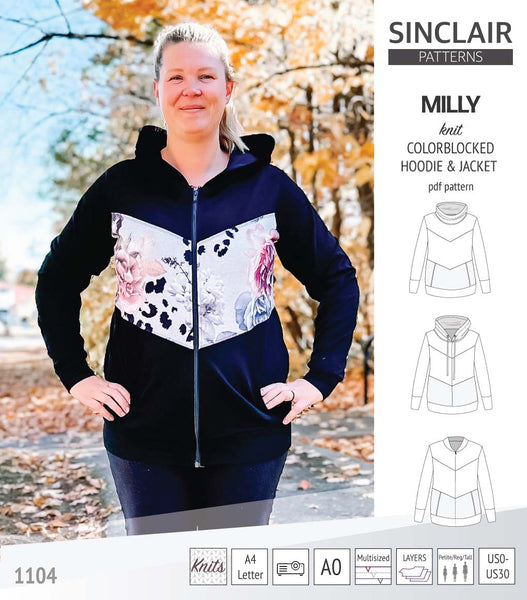 Lotteberry coloblocked hoodie and sweater for children (PDF SEWING PATTERN)  - Sinclair Patterns