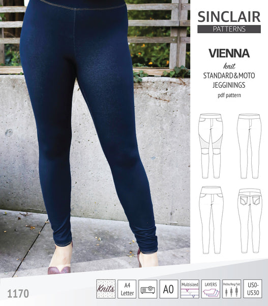Vienna knit jeggings with moto patch option (PDF)