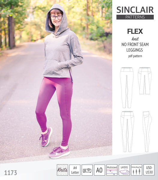 Women's Fitted Knit Leggings Digital PDF Sewing Pattern Block / Size 2-14 /  Fitted Knit Pants / Leggings Sewing Pattern / Stretch Fabric -  Canada