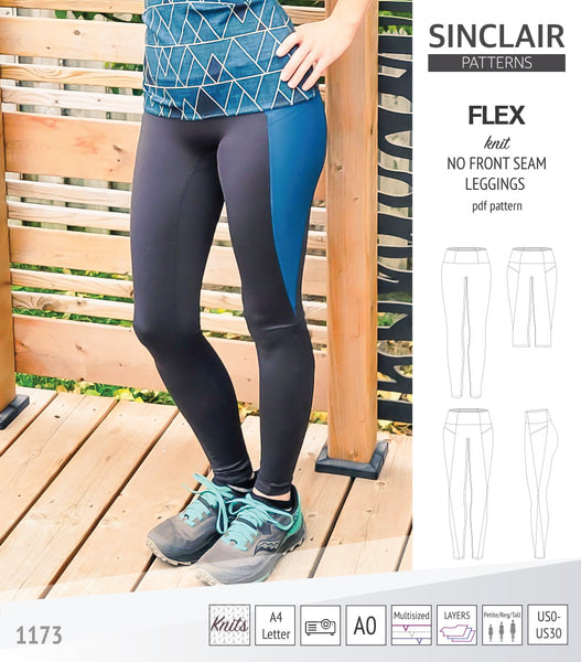 NO FRONT CROTCH SEAM! Sewing Spark leggings (GreenStyle