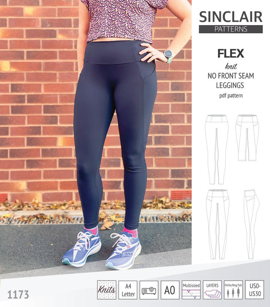 Stitch-Front Seam Legging in Pants & Shorts
