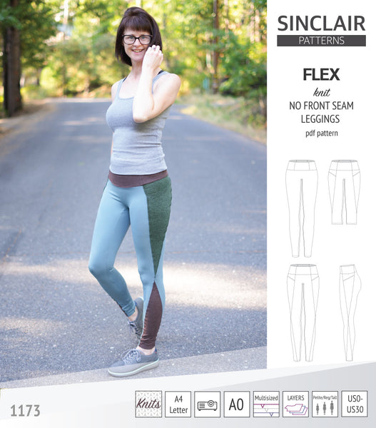 Legging Pants and Shorts Pattern. Women's PDF Printable and Projector  Sewing Pattern and Tutorial. Exercise, Yoga Pants Pattern. 