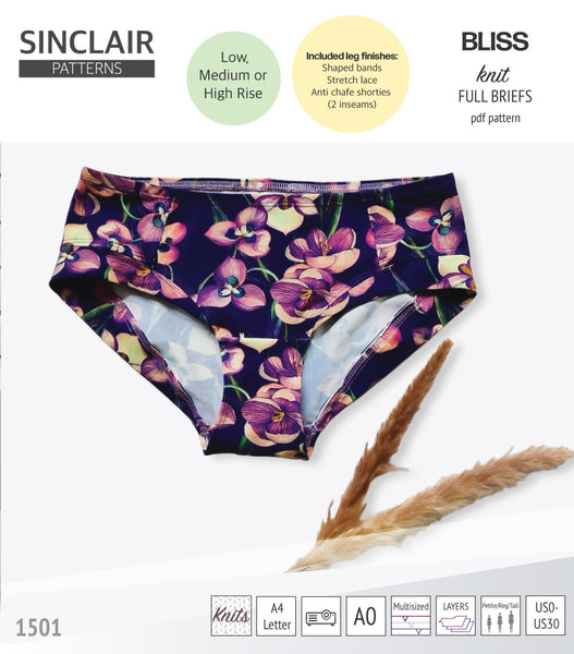 Sinclair Patterns Bliss full briefs 1501 pattern review by Elemelf